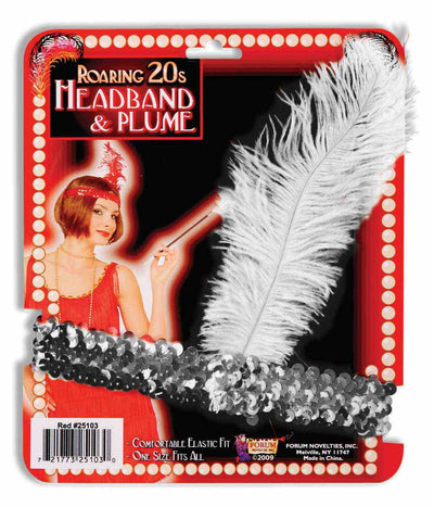 Flapper Headband - Silver