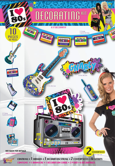 80s Party Decor Kit