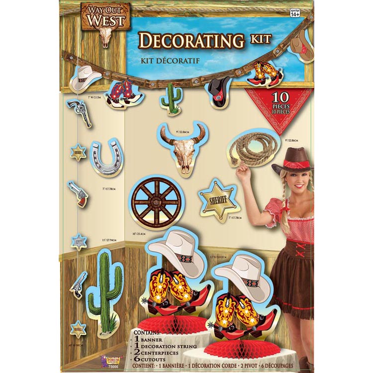 Way Out West Decor Kit 10pc
