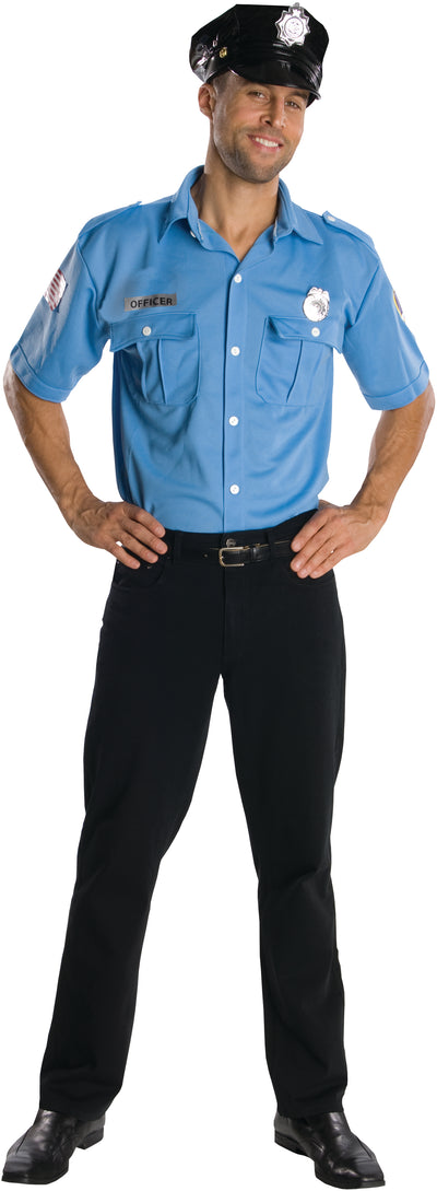 Police Officer Light Blue Uniform Adult Men Costume
