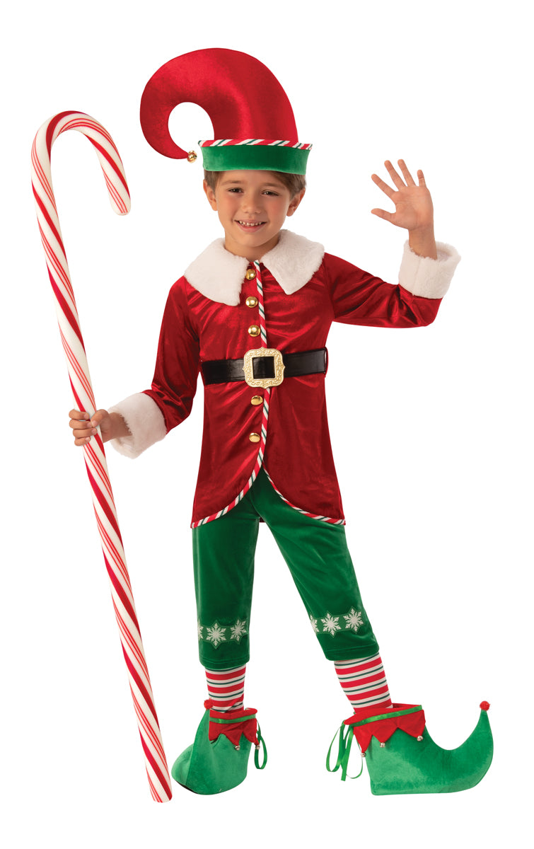 Cute Little Christmas Elf Kids Boy Costume