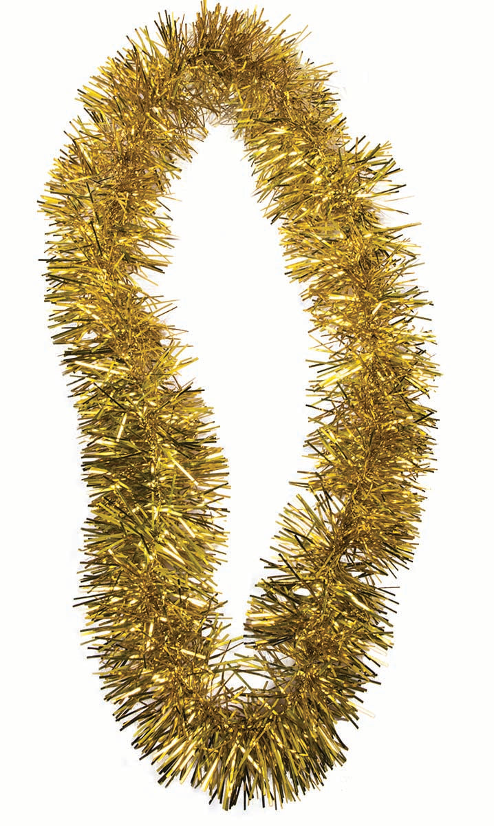 Tinsel Lei-Gold-1pc Carded