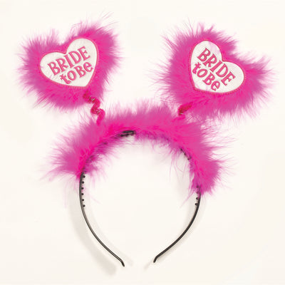 Bride To Be-Heart Headband-Pink