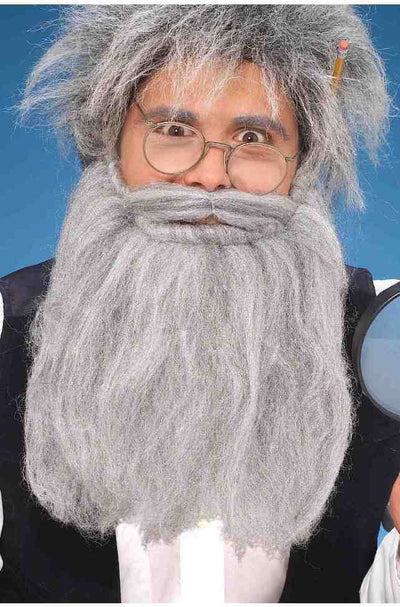Beard & Moustache Gray 14in