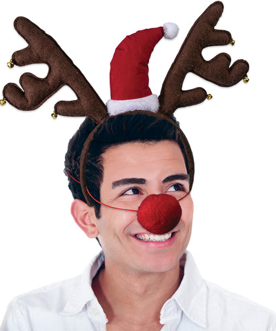Antler Headband With Nose