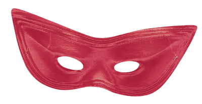 Satin Harlequin Mask-Red