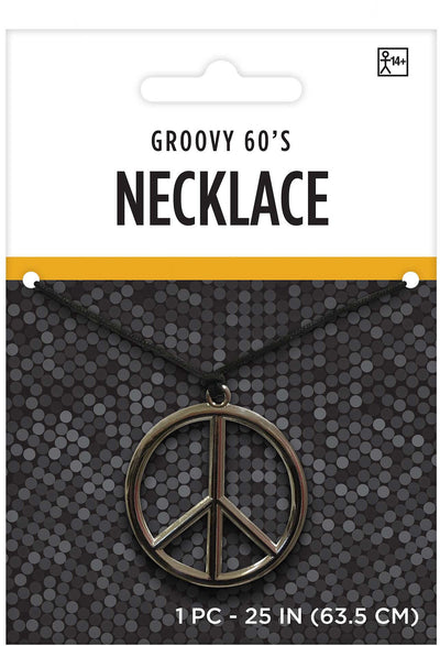 Hippie Peace Necklace Retro Vintage