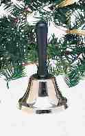 Santa Hand Bell 5-1/2"