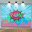 Wow Star Pink Blue Party Backdrop