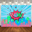 Wow Star Pink Blue Party Backdrop
