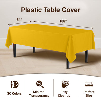 Plastic table cover “YELLOW”