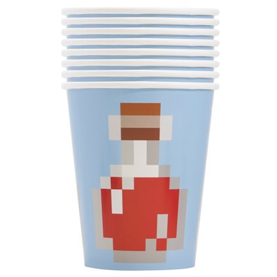 Minecraft vaso de cartón