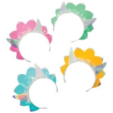 Girl Dino Party Tiaras Niñas 8pcs