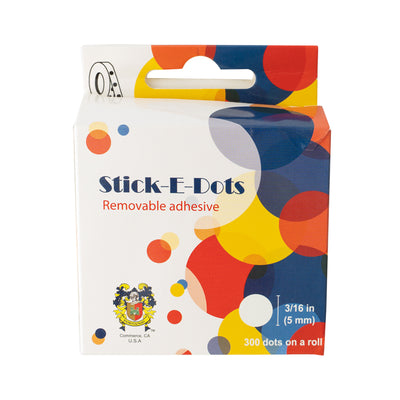 Stick-E-Dots Small 3/16" 300 Dots/roll