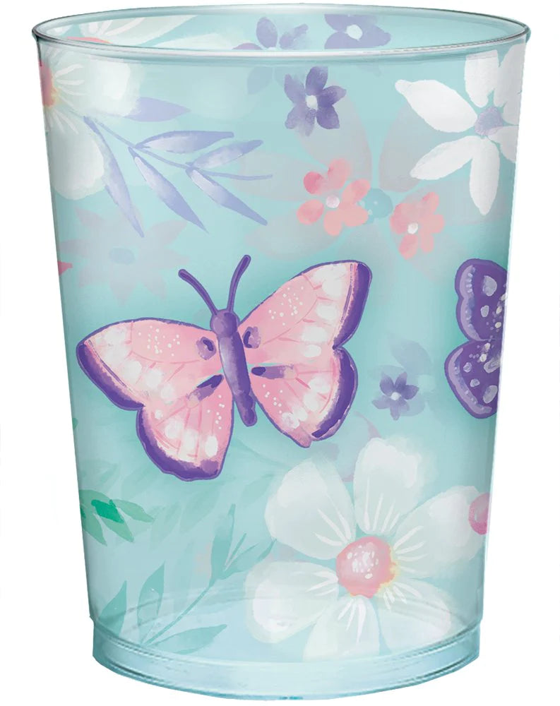Butterfly Vaso Plástico Reutilizable 16oz