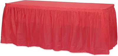 TABLE SKIRT 29” x 14” RED