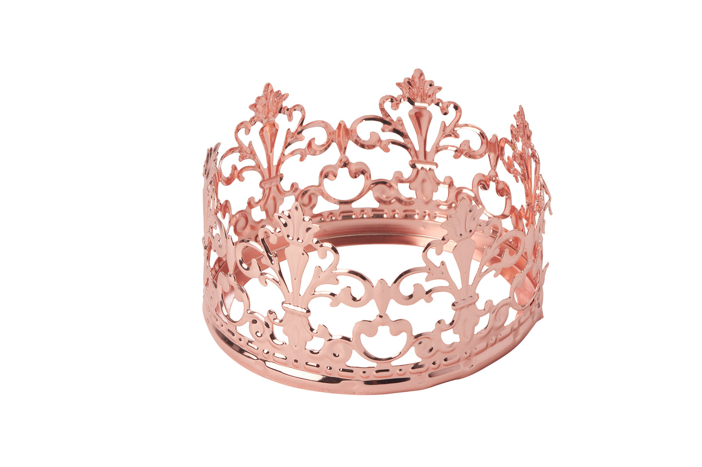 CORONA REAL DE METAL - ORO ROSA