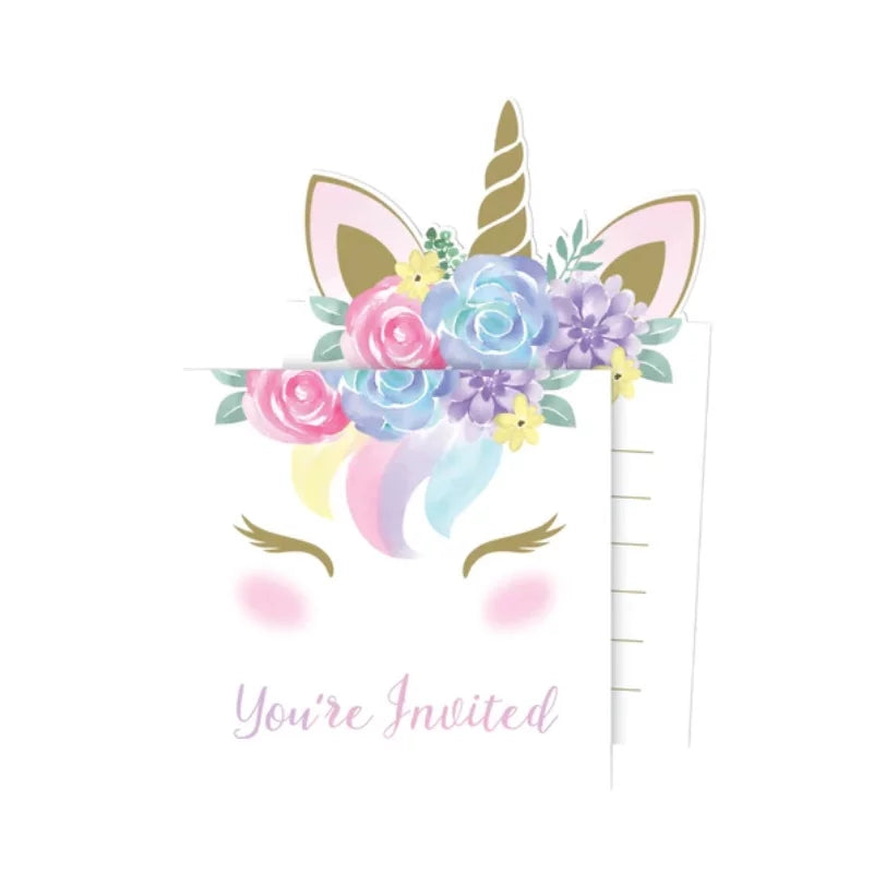 Invitaciones Unicornio Baby Shower