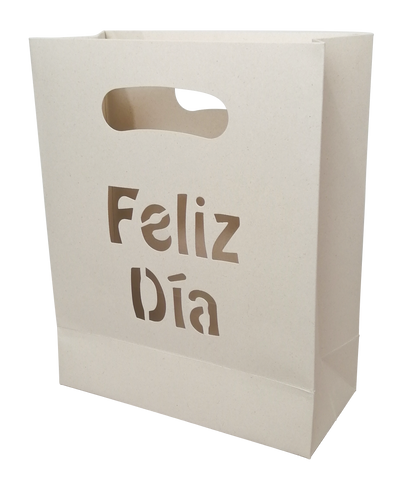 BOLSAS MEDIANA FELIZ DIA EARPACK (BEIGE)