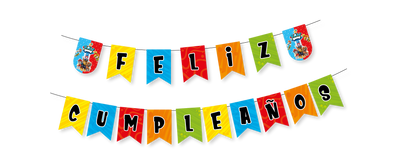 Banderín “Feliz Cumpleaños” Paw Patrol Niño (x1u)