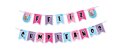 Banderín “Feliz Cumpleaños” Paw Patrol Niña (x1u)
