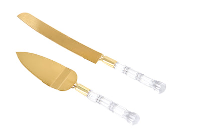 Set Cuchillo y Pala Boda Oro o Plata