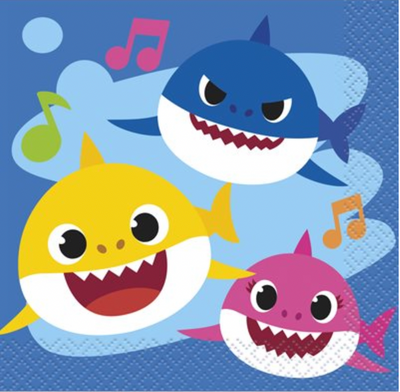 Baby Shark Servilletas