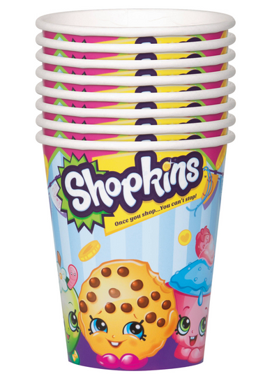 Shopkins Vasos Papel (x8u)
