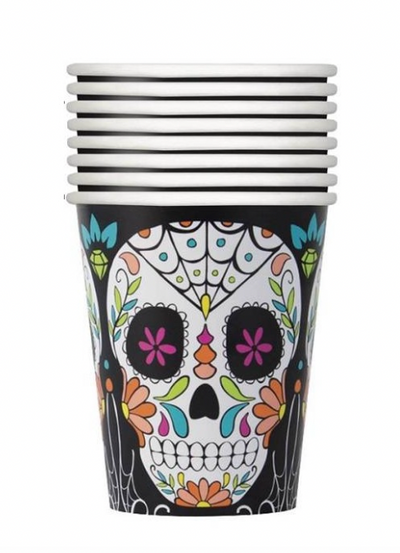Vasos Dia de los Muertos