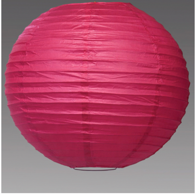 Linterna Farol Papel Fucsia 18"