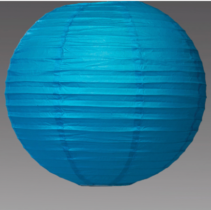 Linterna Farol de Papel Turquesa 18"