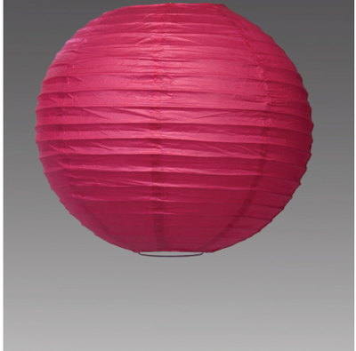 Linterna Farol de Papel  16" Fucsia
