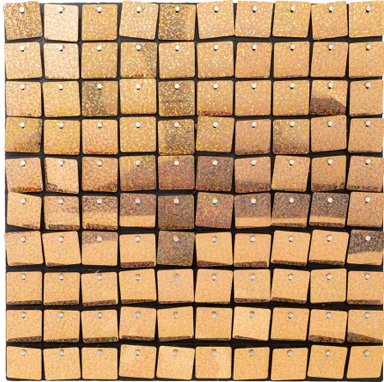 Decoracion de Pared Square Spangle Oro Rosa