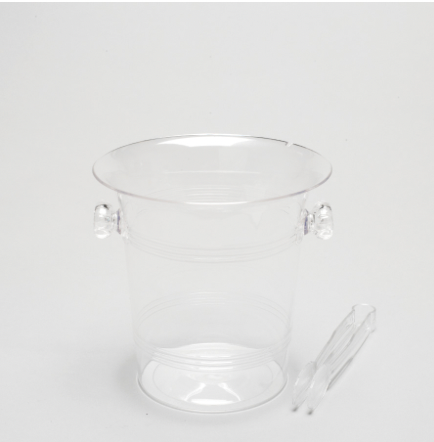 Hielera de Plástico Transparente/Clear