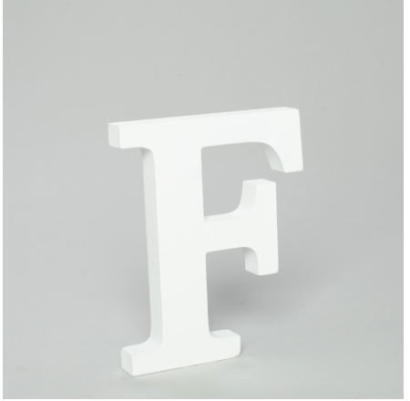 F - Letra de Madera
