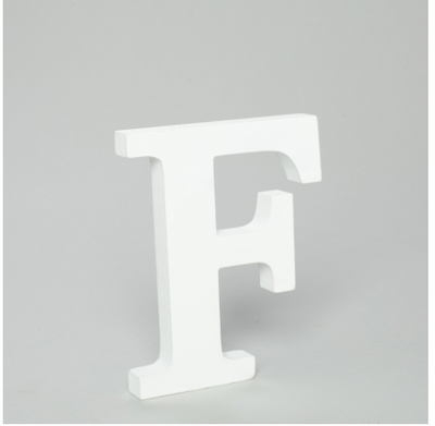F - Letra de Madera
