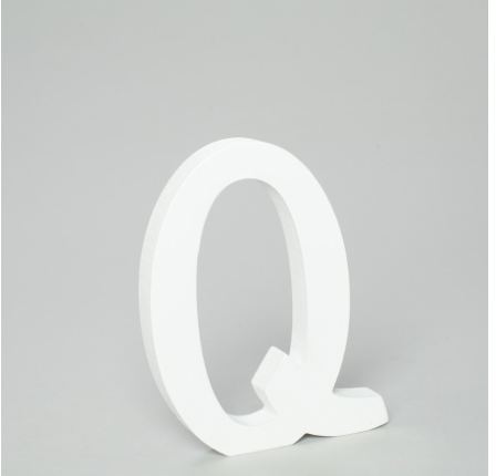 Q - Letra de Madera