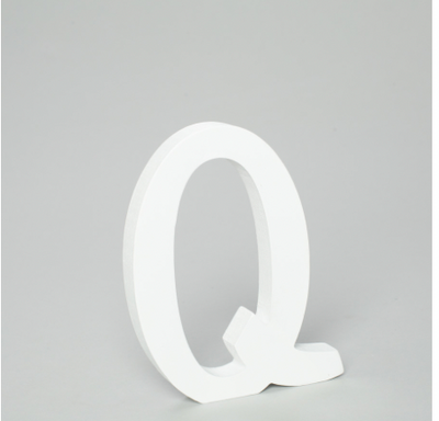 Q - Letra de Madera