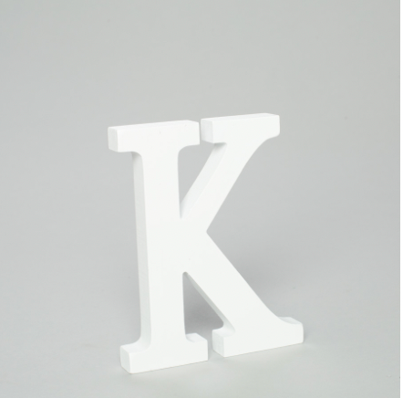 K - Letra de Madera