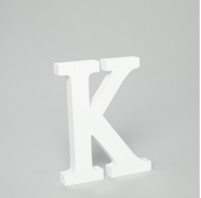 K - Letra de Madera