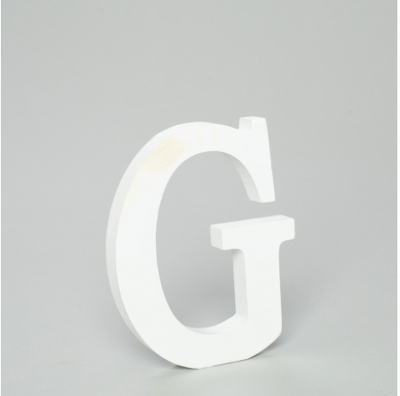 G - Letra de Madera