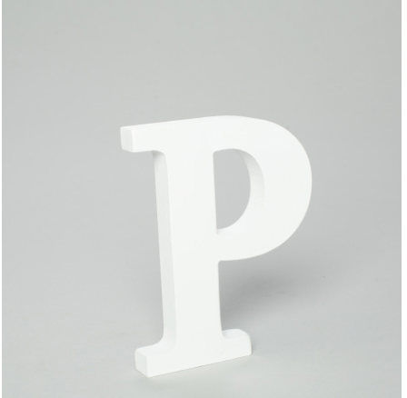 P - Letra de Madera