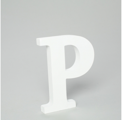 P - Letra de Madera
