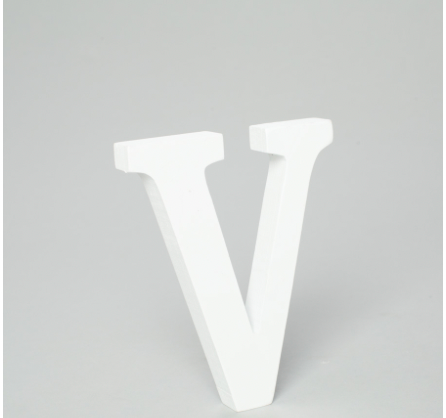 V - Letra de Madera