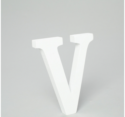 V - Letra de Madera
