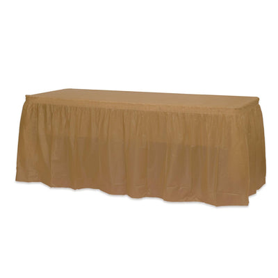 TABLE SKIRT 29” x 14” GOLD