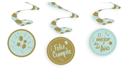 ESPIRAL X3 UD LINEA POLKA VERDE MENTA GOLD
