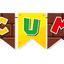 Mario Bros Banderín "Mi Cumple" (x1u)