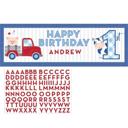 Farm Boy Banner 1° Cumpleaños