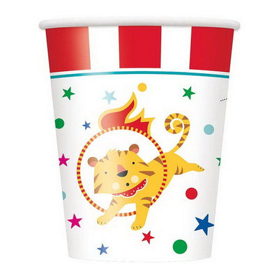 Circo Carnval Vasos 9oz (x8u)